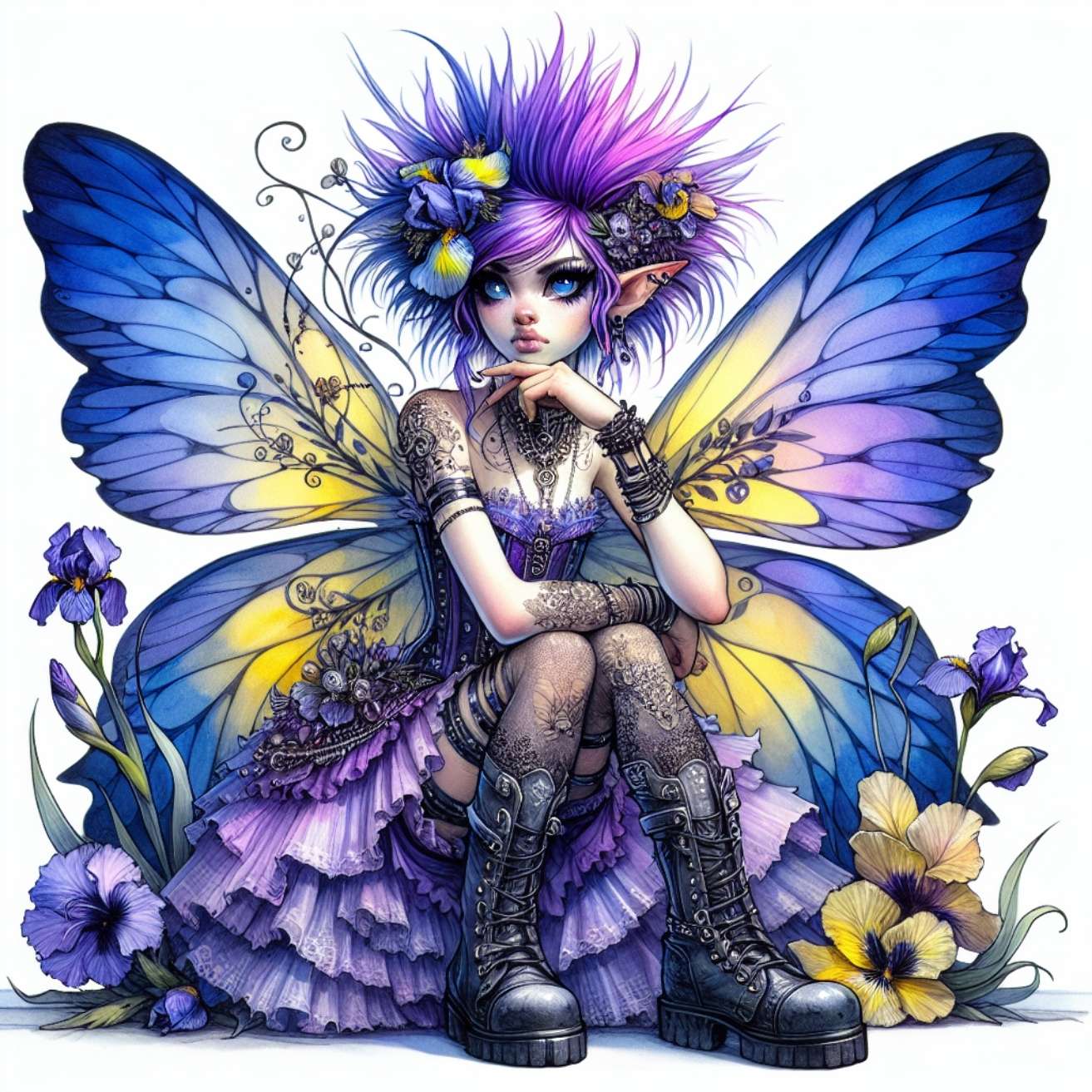 Fairy - Blue & Purple