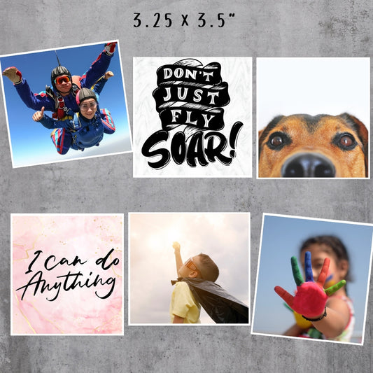 3.25 x 3.5" Magnets (set of 12)