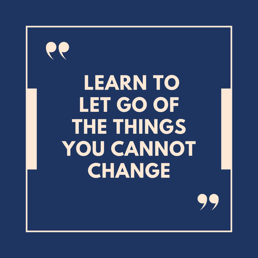 Learn to let go